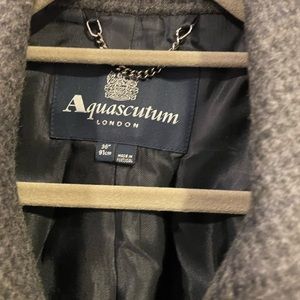 Acquascutum - Grey check men’s overcoat 36R. Wool and cashmere blend - NWOT